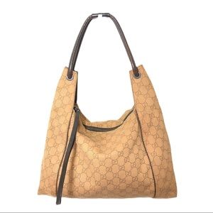Authentic Gucci GG brown hobo bag